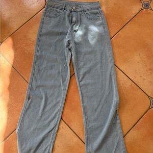 Women's Straight Leg Jeans - Gray